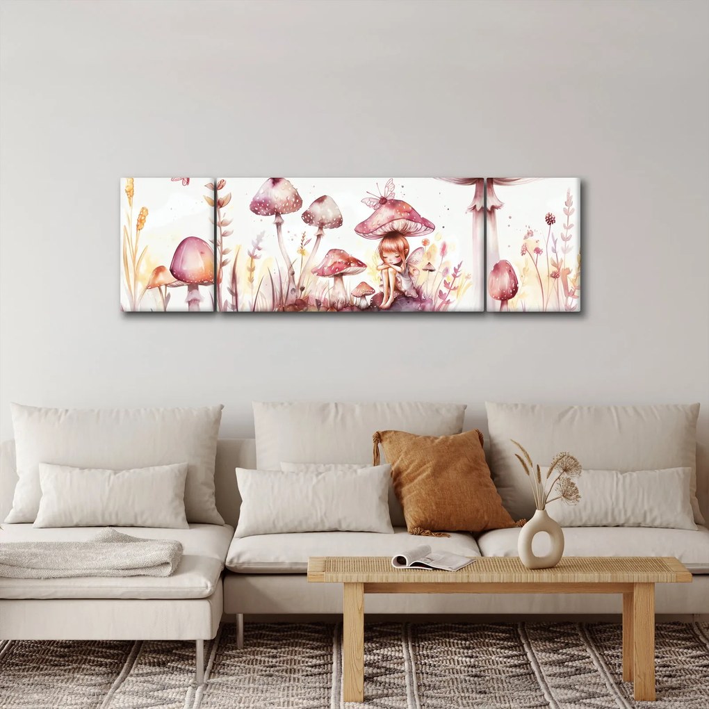 Obraz - Różowa wróżka (170x50 cm)