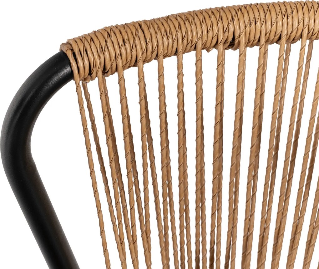 Zestaw mebli ogrodowych, balkonowych Bravio, rattanowy stolik i 2 krzesła