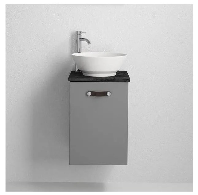 Szafka łazienkowa z umywalką TAARNHOLM szara