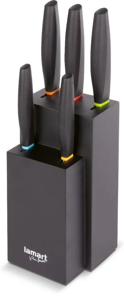 Lamart LT2158 zestaw noży w bloku Color, 5 szt.