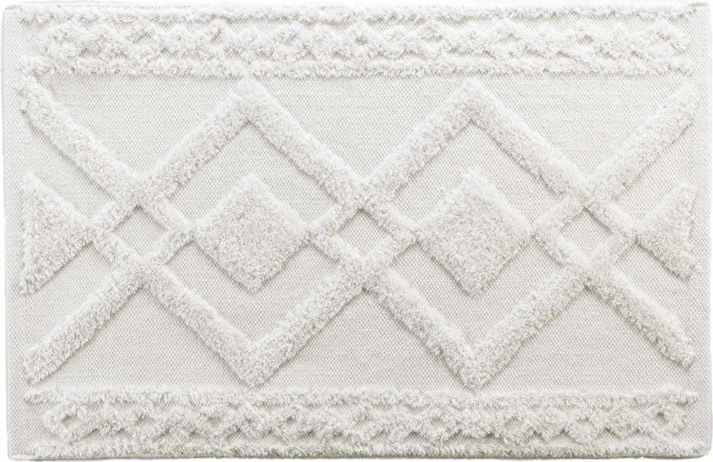 Dywanik łazienkowy GLADIS, 100% bawełny, ecru, 50 x 80 cm