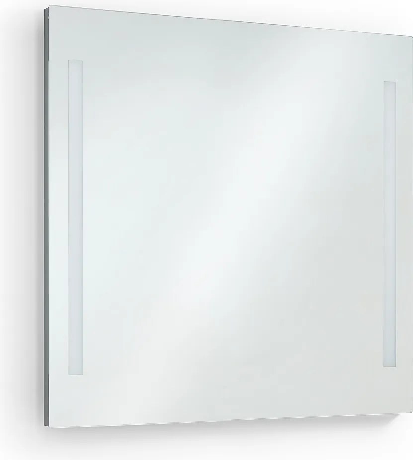 Kinkiet ?azienkowy AFRODITA, nowoczesny i uniwersalny styl - d?. 80 cm - 2x 10W LED SMD - 600 lm i 4K - 180° stopni - IP44 - aluminium i szk?o - chrom