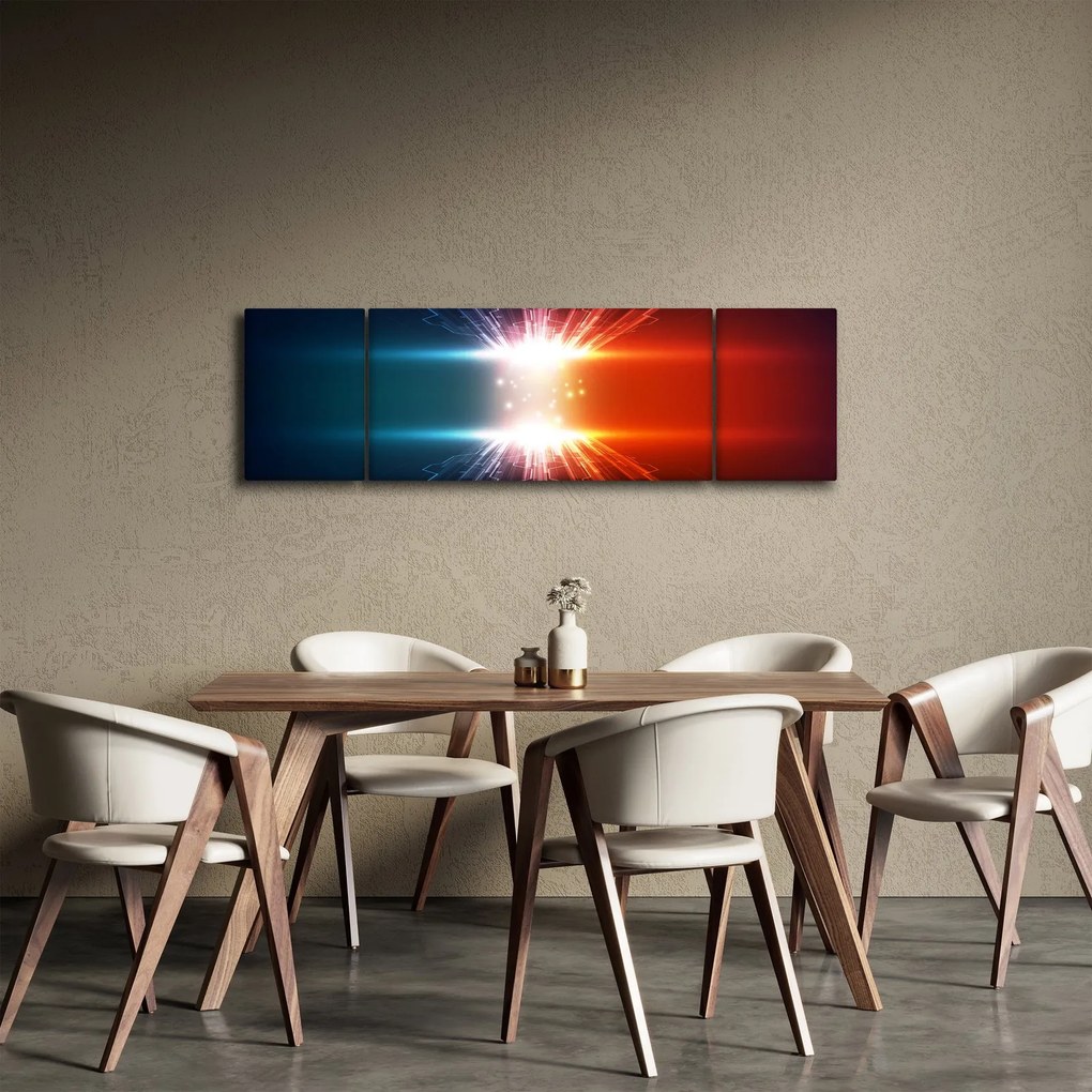 Abstrakcyjny obraz aktywnego ładunku (170x50 cm)