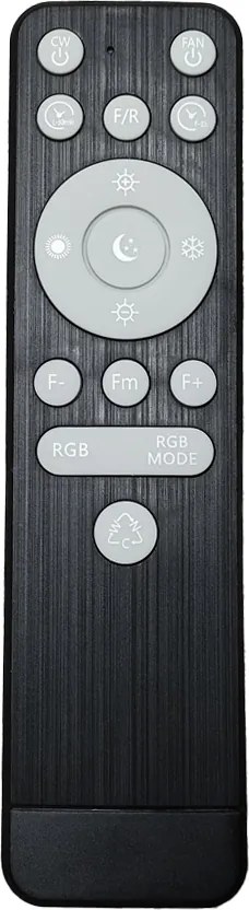 Biały wentylator sufitowy 48,5 cm z LED, ściemnialny RGB z pilotem - Clemo