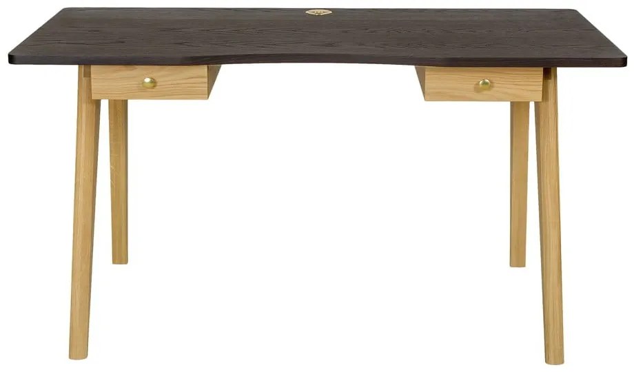 Biurko w dekorze dębu 70x140 cm Nice – Woodman