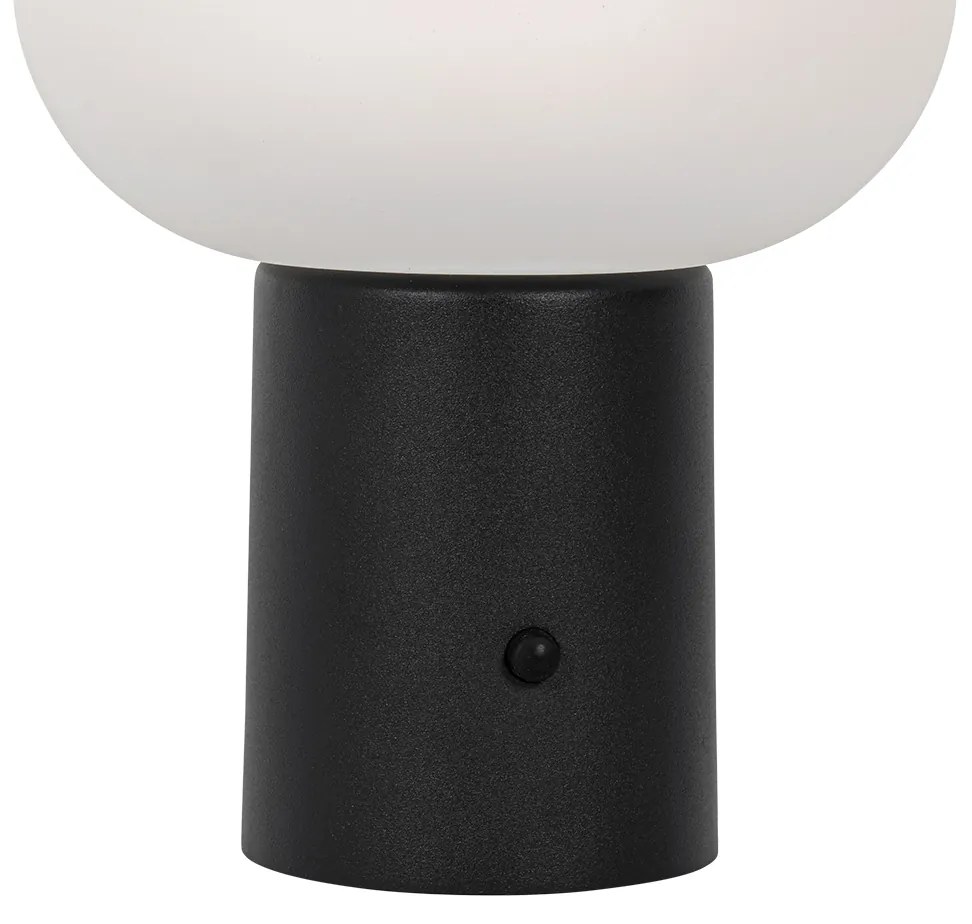 Zewnetrzna Lampa stołowa czarna, w tym LED, 3-stopniowy ściemniacz, ładowalna - LouiseDesignerski Oswietlenie zewnetrzne