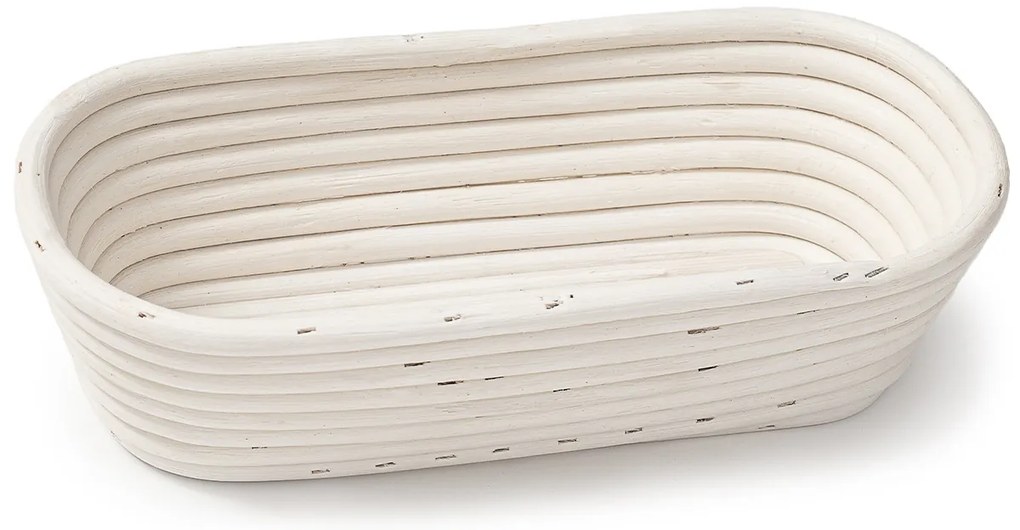 HOME ELEMENTS Owalny koszyk z wkładem z tkaniny, 28 x 14 x 7,5 cm, S