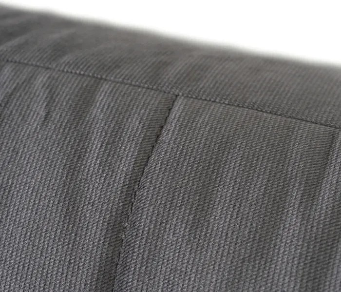 Sofa z Funkcją Spania SEUL Rozkładana Dwuosobowa Welurowa Szara Glamour