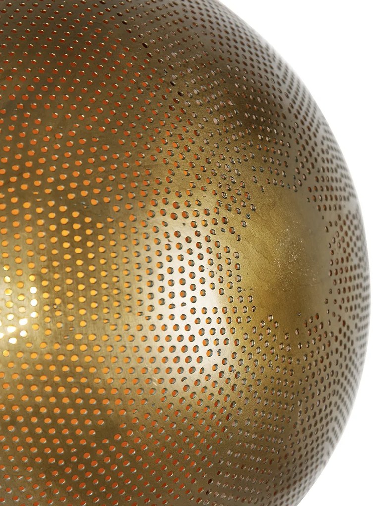 Industrialna lampa podłogowa brązowa z drewnem regulowanym - Haicha