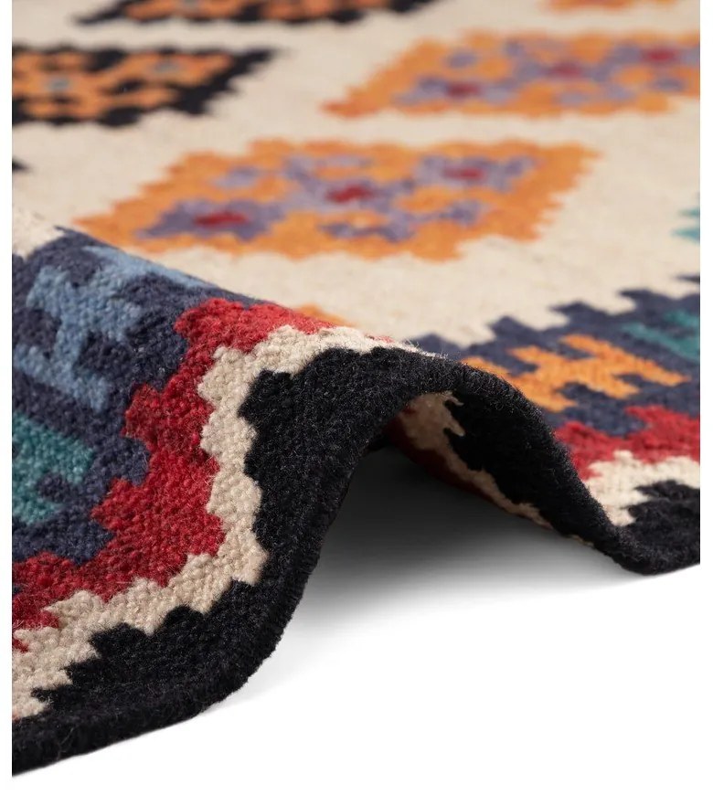 Czerwony wełniany chodnik dwustronny tkany ręcznie 60x190 cm Kamal Kian – Nouristan