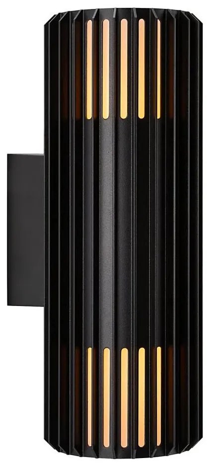Nordlux - Kinkiet zewnętrzny ALUDRA 2xE27/15W/230V IP54 czarny