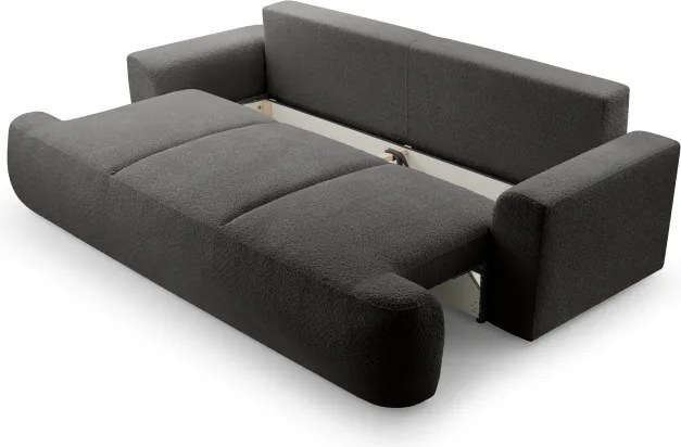 Sofa VELO z funkcja spania i pojemnikiem GRAFITOWY CORAL 60