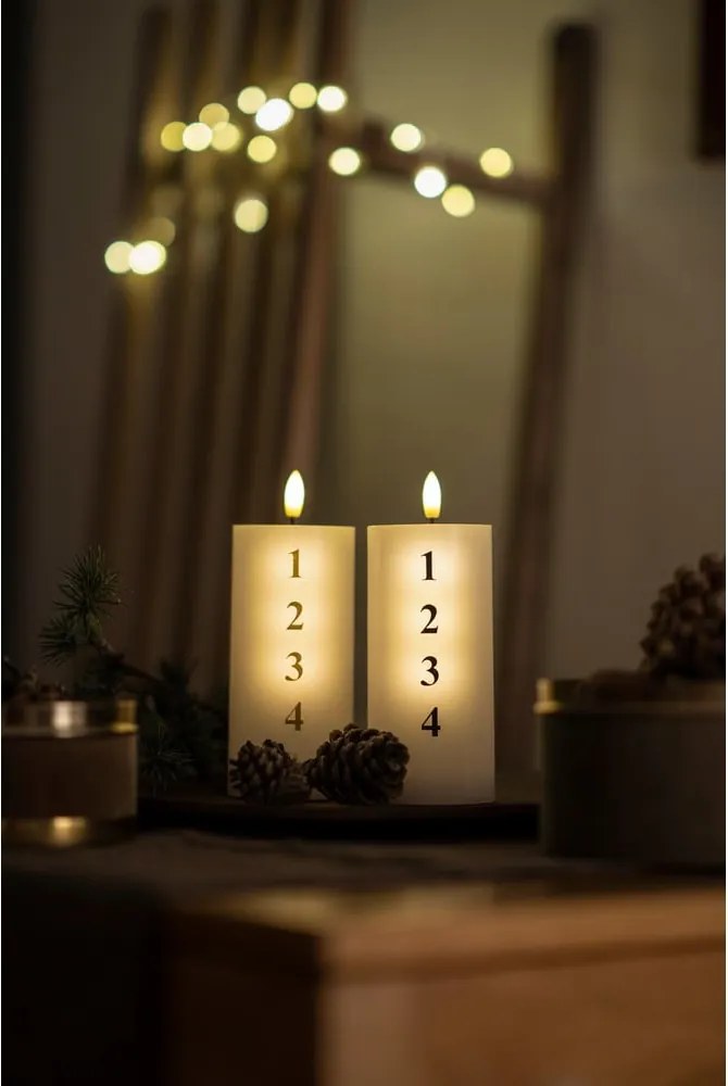 Świeczka LED na baterie (wysokość 15 cm) Sille Advent – Sirius