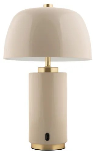 Lampa stołowa grzybek FREYA, bezprzewodowa, Ø 18 cm
