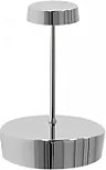 Lampa stołowa Swap mini pro LED, polerowany chrom, akumulatorowa i ściemnialna