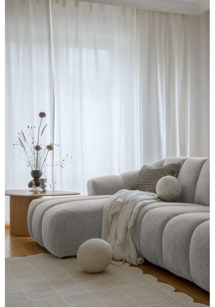 Jasnoszary narożnik (lewostronny/z szezlongiem) Shell – Miuform