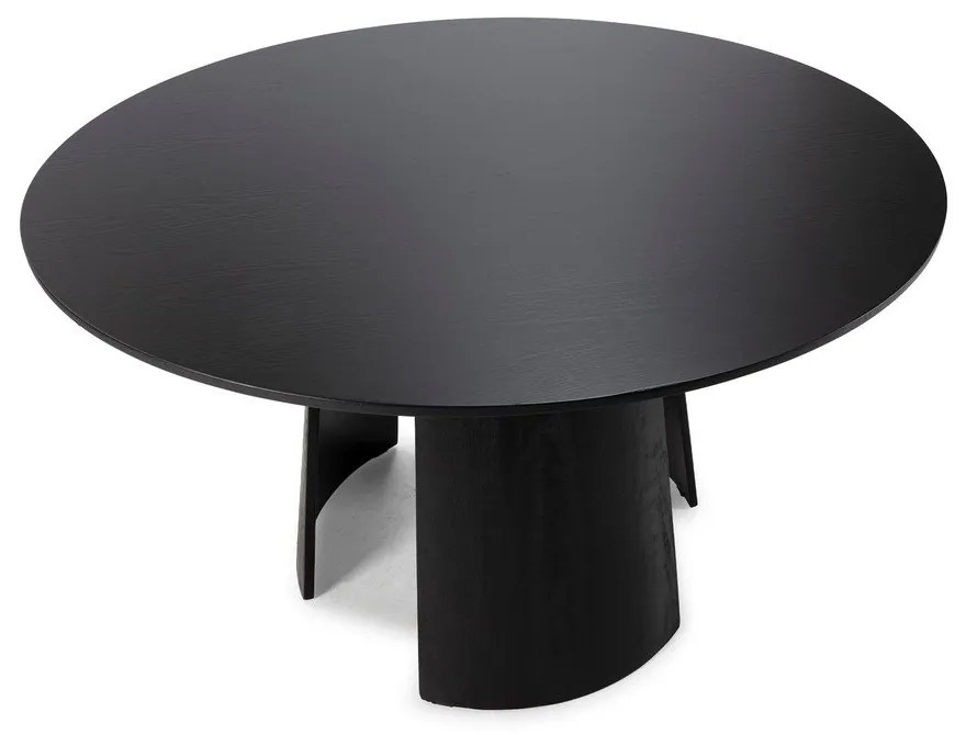 Okrągły stół z czarnym blatem ø 120 cm Zuri – MOME