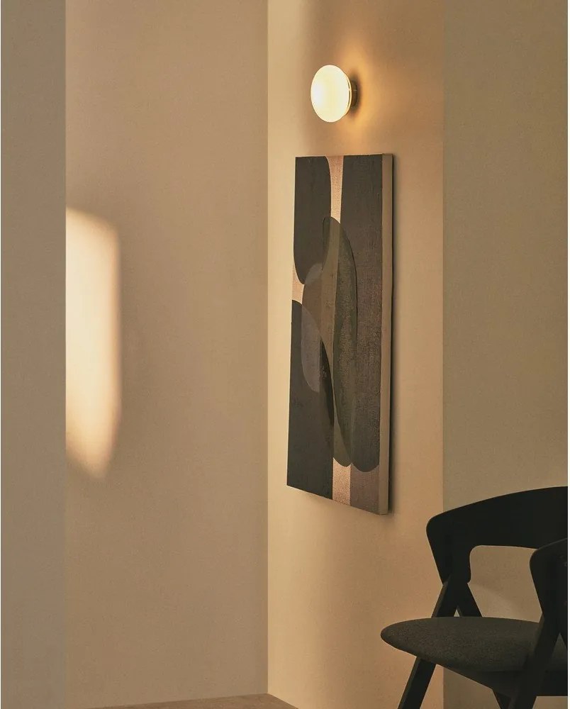 Biało-czarny kinkiet ø 15 cm Bamila – Kave Home