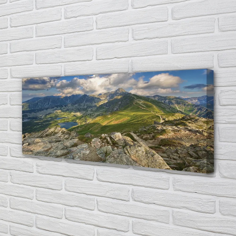 Fotoobraz na płótnie Góry i Jezioro