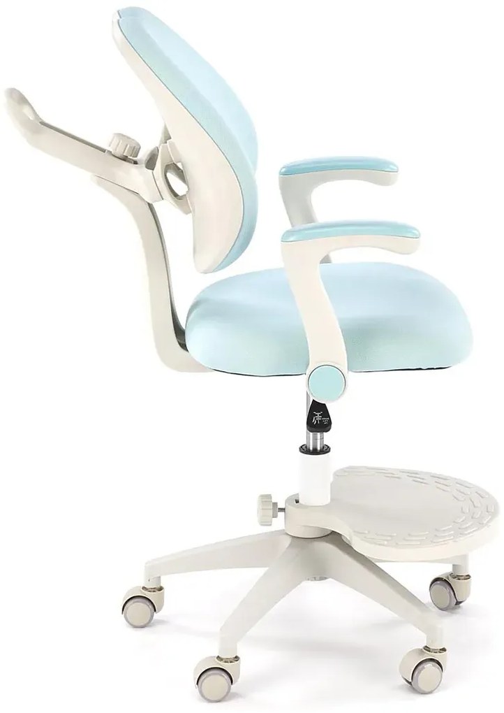 Dziecięcy niebieski obrotowy do biurka fotel C6-W85