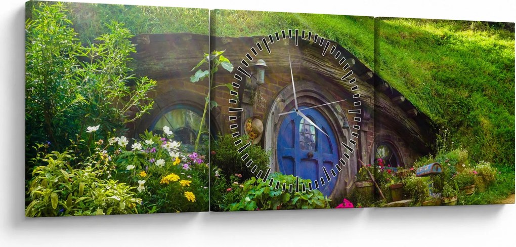 Obraz - Hobbit (z zegarem) (90x30 cm)
