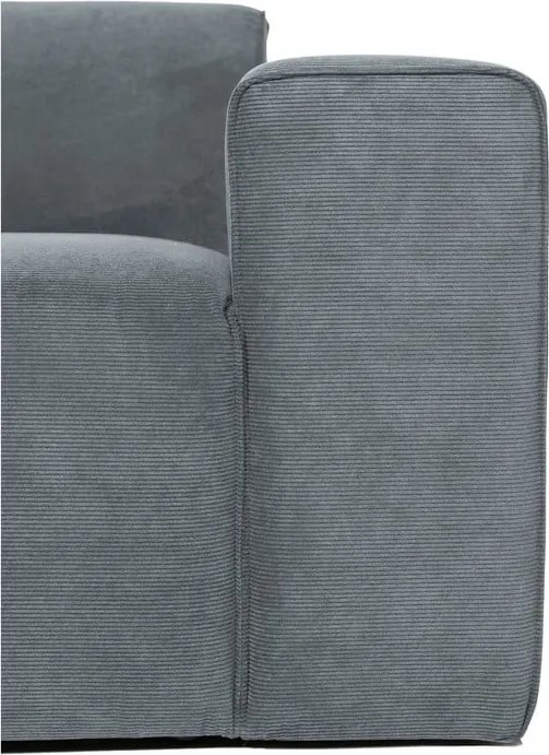 Szary sztruksowy moduł sofy (prawostronny) Sting – Scandic