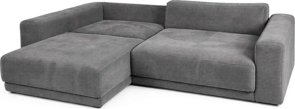 Sztruksowa kanapa rozkładana butelkowa zieleń - Dierra