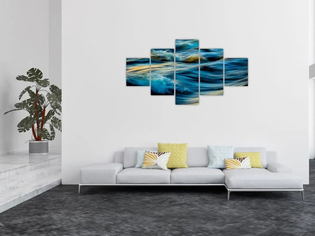 Obraz - Fale (125x70 cm)