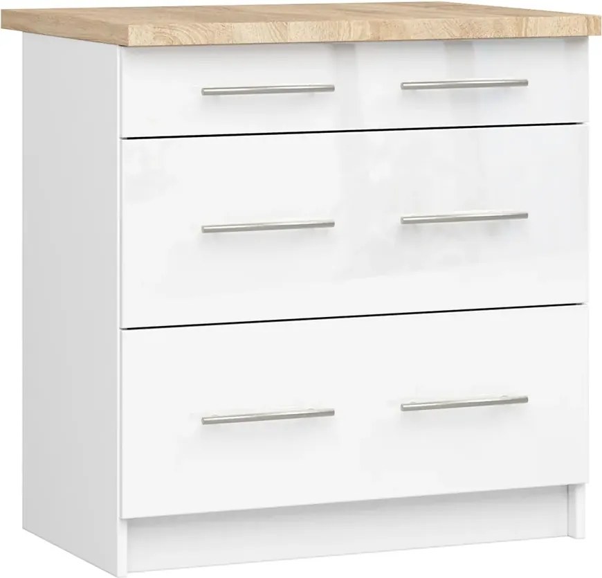 Dolna szafka kuchenna w kolorze biały połysk S5-T04