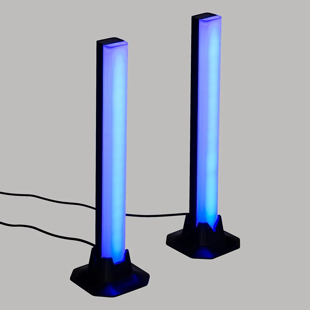 Lampki LED do pokoju, sterowane pilotem, wielokolorowe, 2 sztuki
