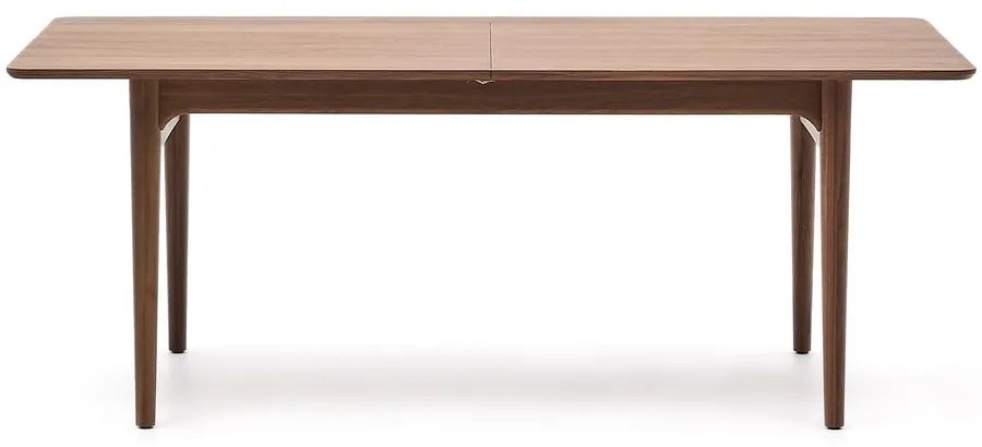 Rozkładany stół z dodatkowym blatem w dekorze orzecha 100x200 cm Elan – Kave Home