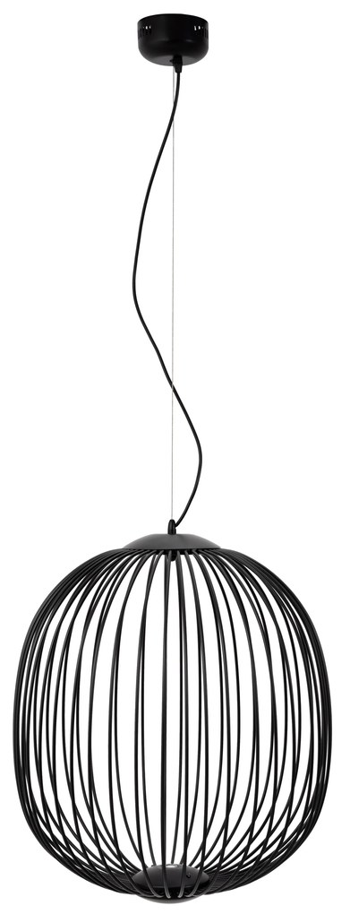 Lampa Sufitowa Wisząca APP967-1CP Czarna