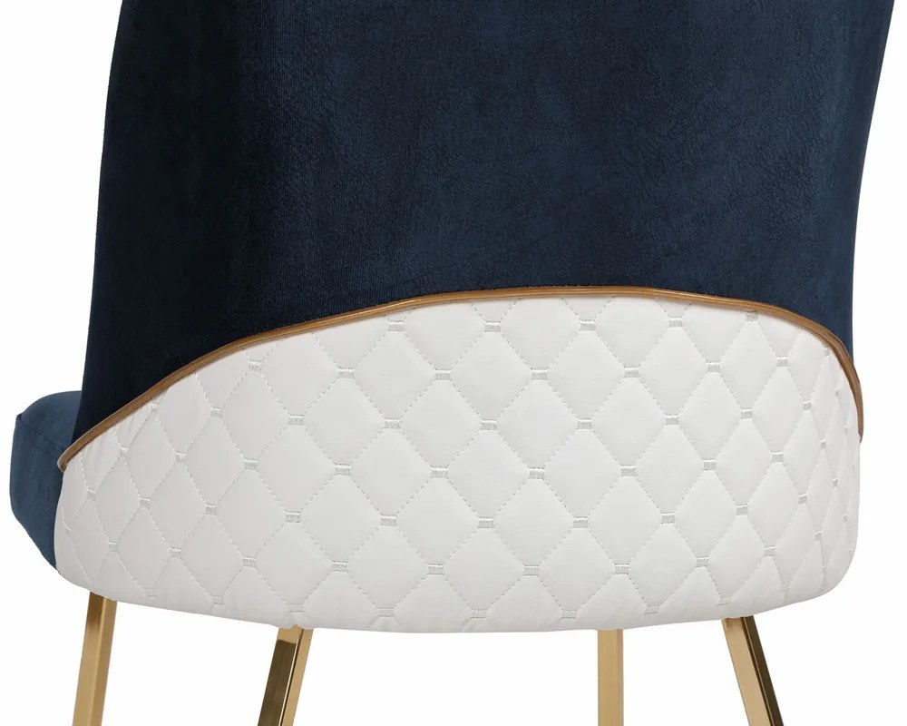 Zestaw krzeseł do jadalni Madrid Dark Blue, 2 szt., 2 szt.