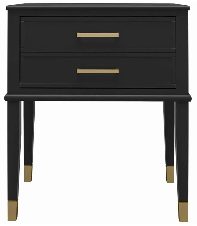 Czarna szafka nocna Westerleigh – CosmoLiving by Cosmopolitan