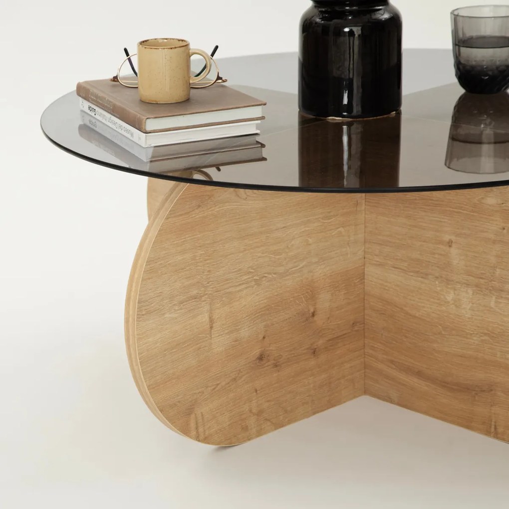 Stolik konferencyjny Bubble Sapphire Oak Fume