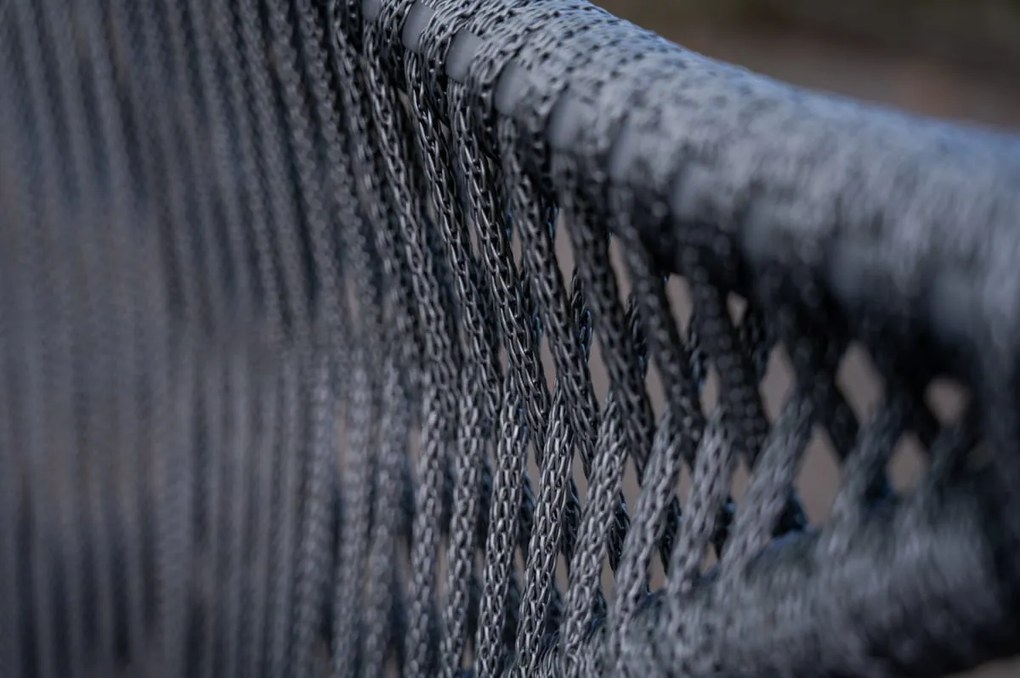 Mały stolik balkonowy ze szklanym blatem Breve