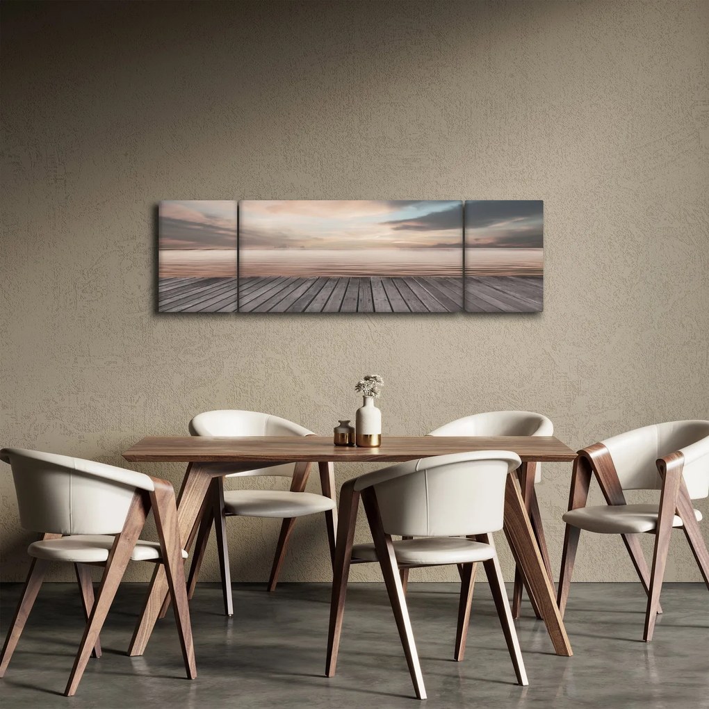 Obraz - Molo o zachodzie słońca (170x50 cm)