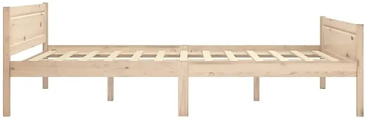 Małżeńskie łóżko z litego drewna sosny 160x200 F8-R54