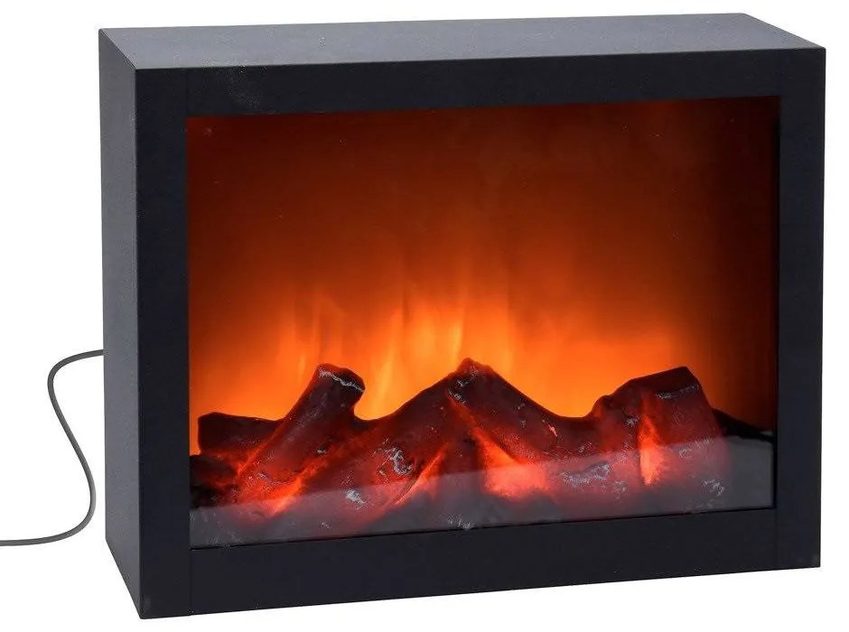 Kominek elektryczny LED, dekoracja świąteczna, 29 x 23 cm