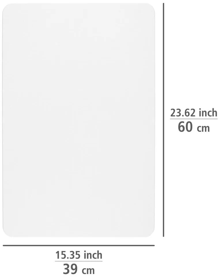 Biały dywanik łazienkowy okrzemkowy (z diatomitu) 39x60 cm Simi – Wenko