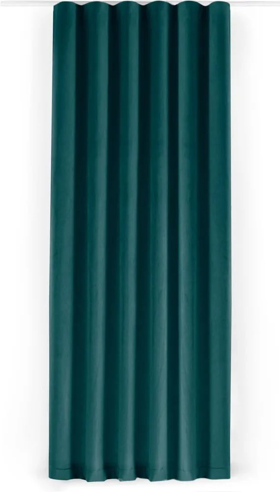 Morska aksamitna zasłona częściowo zaciemniająca (dimout) 200x270 cm Velto – Filumi