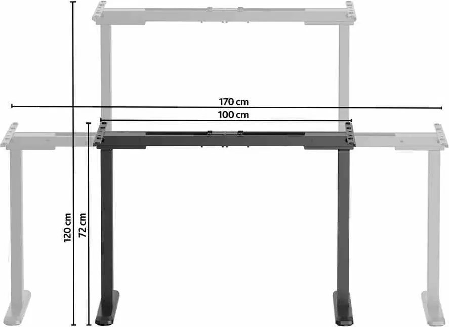 LEVANO SYSTEM Stelaż Control Pro Czarny