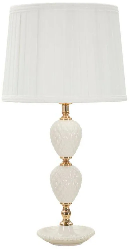 Lampa stołowa z ozdobną bazą TORRE, 57 cm
