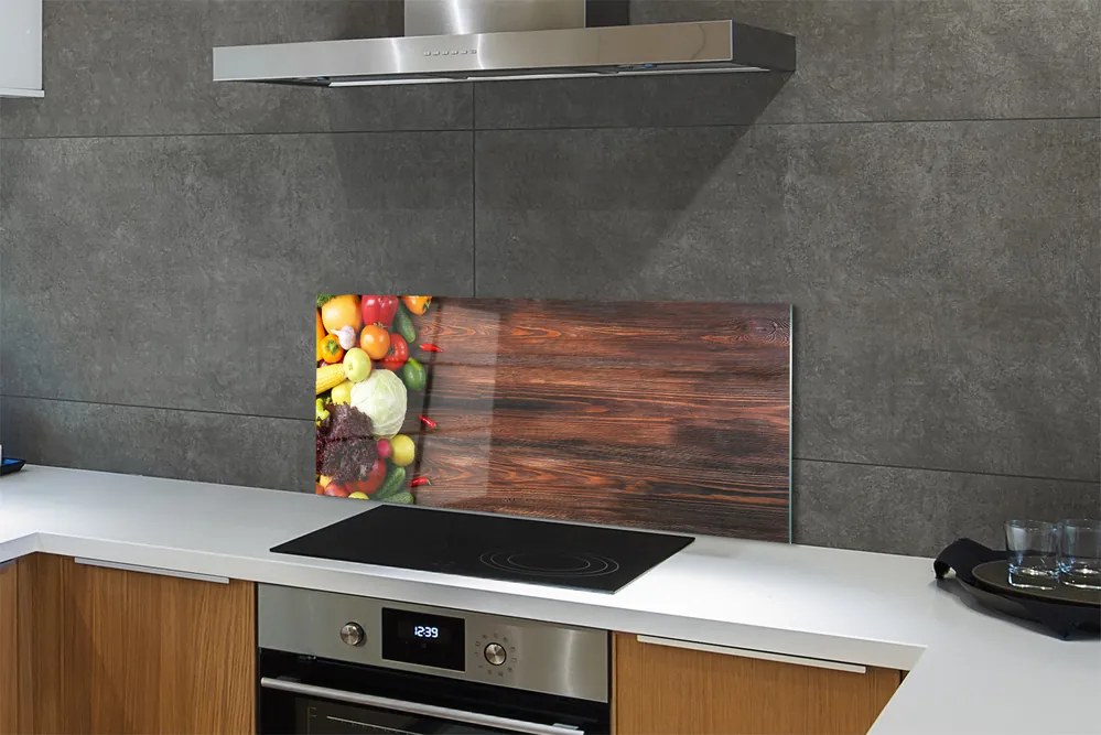 Panel nad Blat Kuchenny Kolorowy Zestaw Warzywny