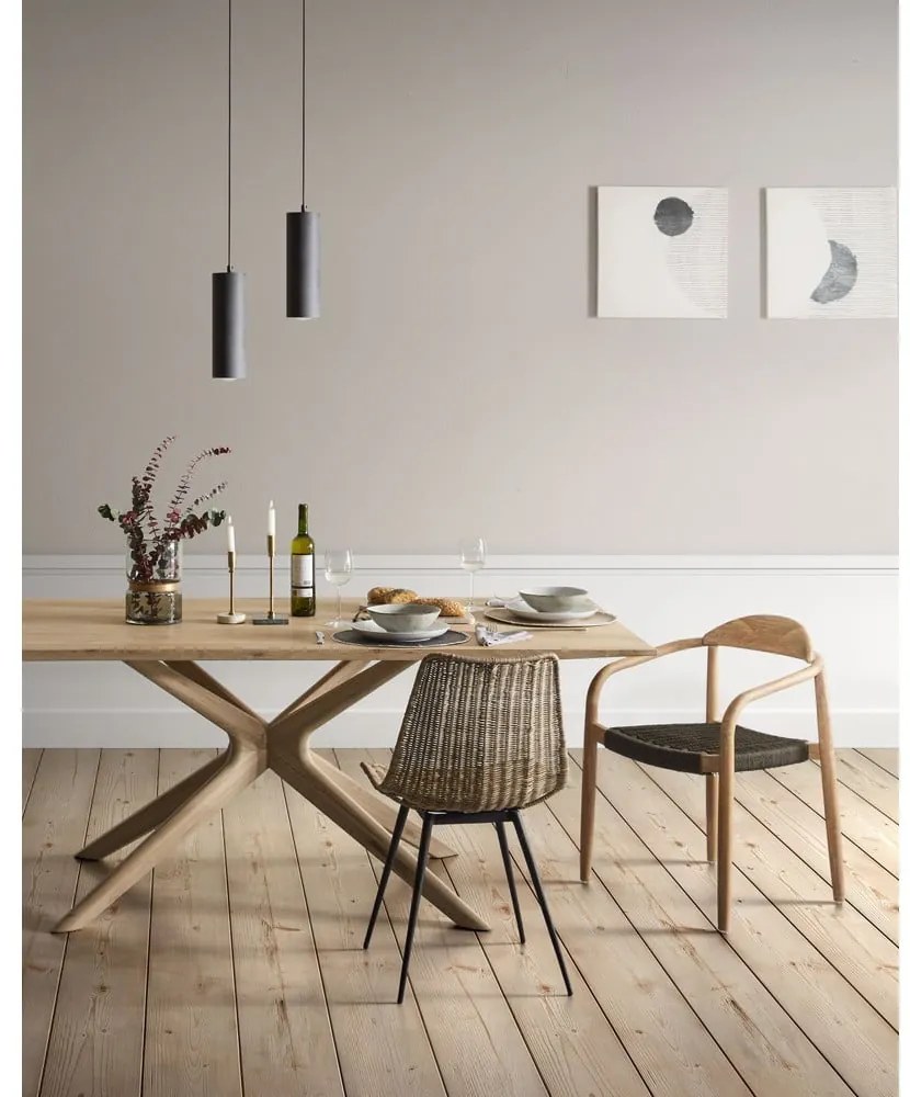 Stół z blatem w dekorze dębu 100x200 cm Armande – Kave Home