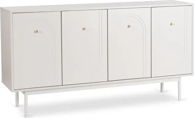 Komoda do Salonu MARLEN 155 cm Kaszmir Czterodrzwiowa Nowoczesna