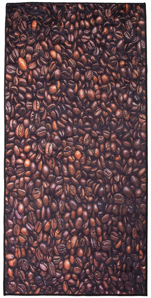 Dywan Milano 40018-01 Brązowy dywan do kuchni 070x140 Prostokąt