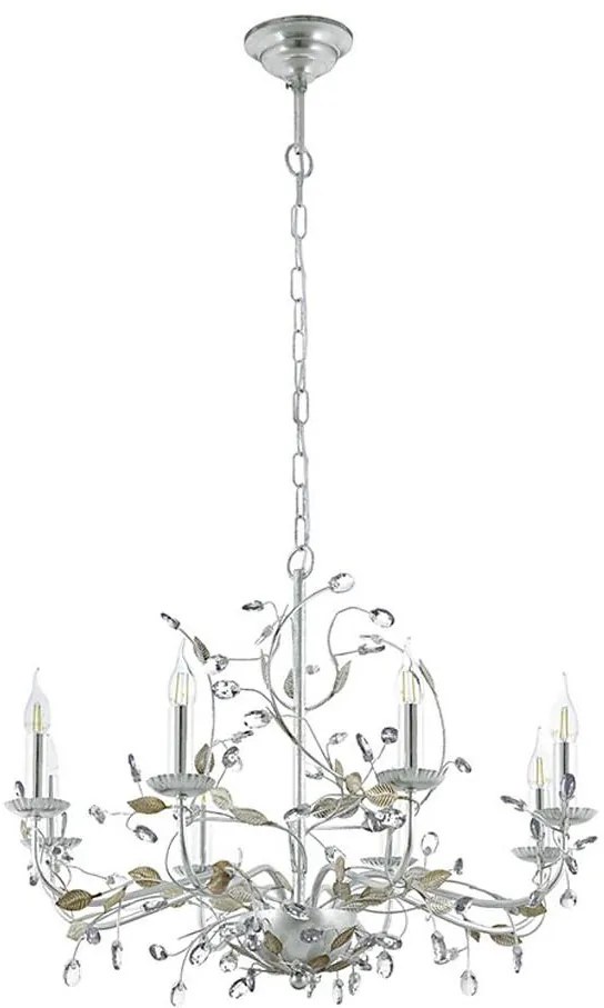 Eglo 49829 - Żyrandol na łańcuchu FLITWICK 1 8xE14/40W/230V