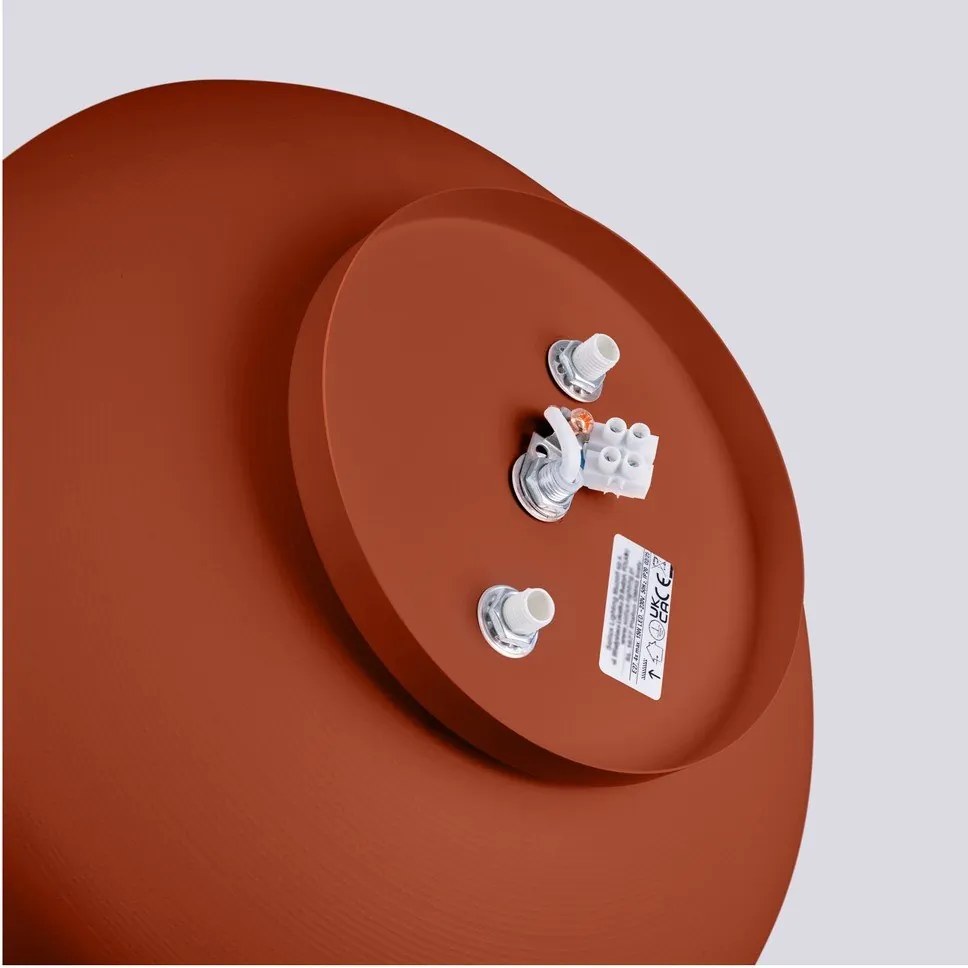 Pomarańczowa lampa sufitowa ø 30 cm Blacko – Sollux