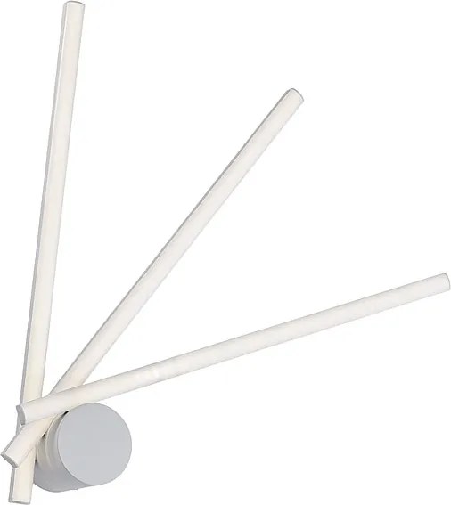 Kinkiet Mikado z regulowanymi światłami z metalu i lakierowanego na biało aluminium ze zintegrowaną diodą LED 5 MAX 85 BL276-A3-BC